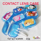 סט צבעוני לאחסון עדשות מגע + ציוד לטיפול בעדשות