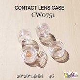 מחסנית שקופה לאחסון עדשות מגע